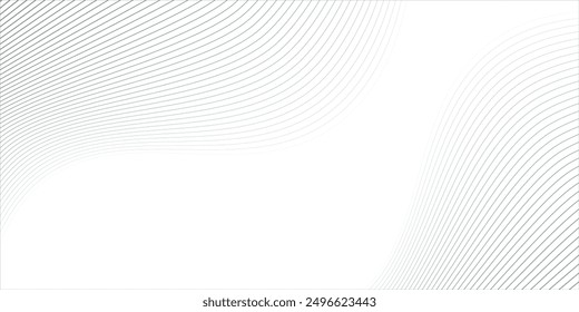 Vector illustration of gray line pattern with abstract background. EPS10. Beautiful and modern curved lines.