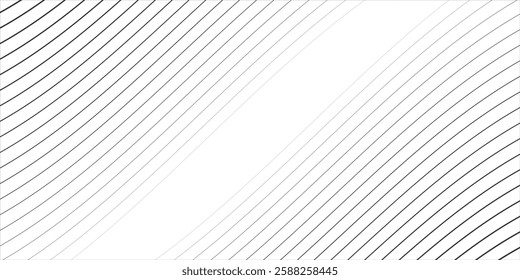 Vector illustration of gray line pattern with abstract background. EPS10. Beautiful and modern curved lines.