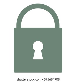 Vector Illustration of Gray Lock Icon
