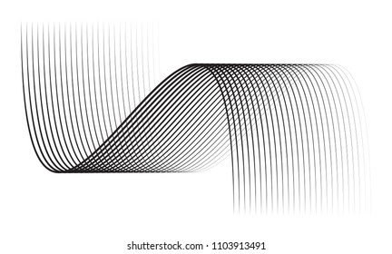 Vector Illustration of the gray pattern of lines abstract background. EPS10.