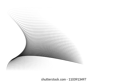 Vector Illustration Gray Pattern Lines Abstract Stock Vector (Royalty ...