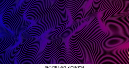 Vector Illustration of the gray pattern of lines abstract background modern vector