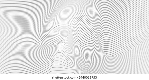 Vector Illustration of the gray pattern of lines abstract background.