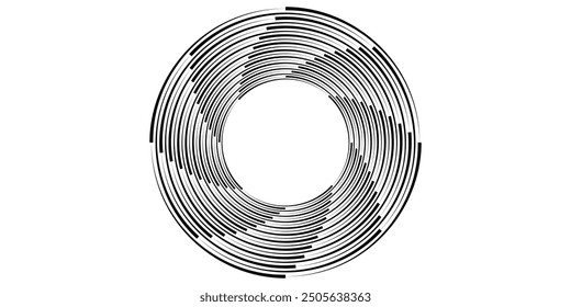 Vector Illustration of the gray pattern of lines abstract background. 