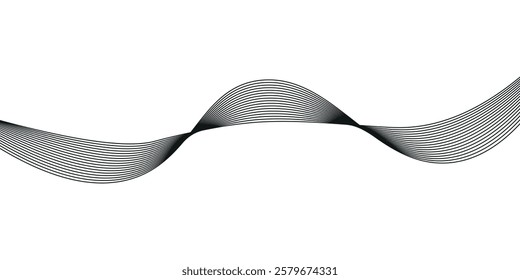 Vector Illustration of the gray pattern of lines abstract background. EPS10.