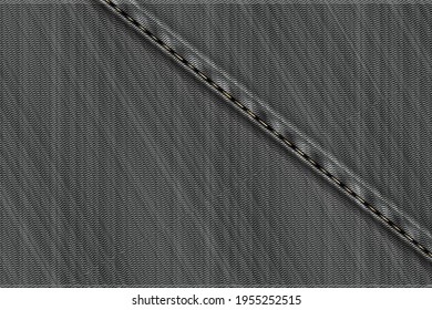Vector illustration of gray rough vector texture.
Denim rectangular background. 