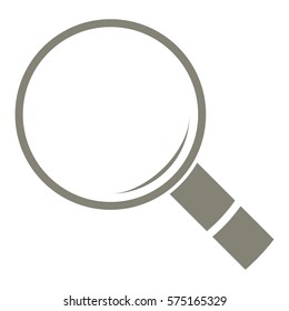 Vector Illustration of Gray Search Icon
