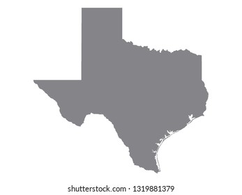 Map Texas Stock Vector (Royalty Free) 167194331