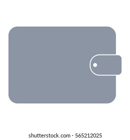 Ilustración vectorial del icono de la billetera gris
