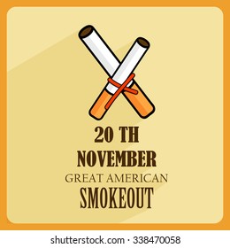 Vector illustration for Great American Smokeout.