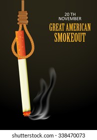 Vector illustration for Great American Smokeout.