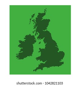vector illustration of Great Britain map