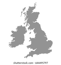 vector illustration of Great Britain map