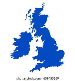 vector illustration of Great Britain map