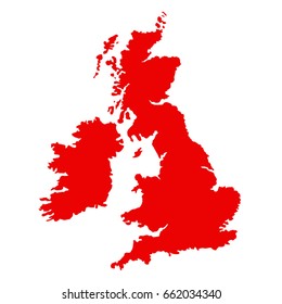 vector illustration of Great Britain map