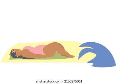 vector illustration of a great day at the beach