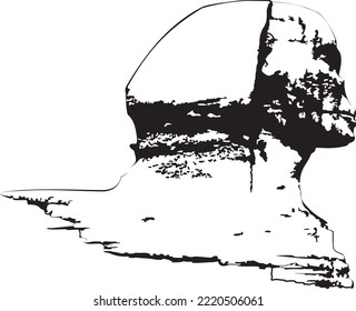 vector illustration of the Great Sphinx in the Giza Valley Egypt