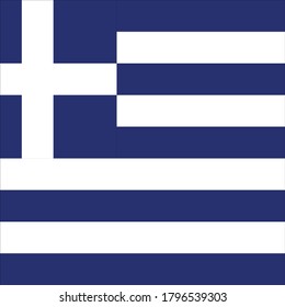 vector illustration of Greece flag