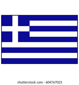 vector illustration of Greece flag