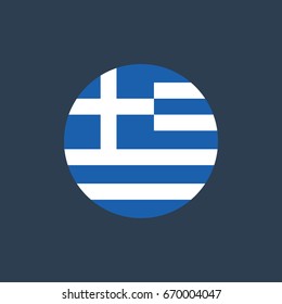 vector illustration of Greece flag sign symbol