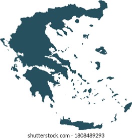 vector illustration of Greece map