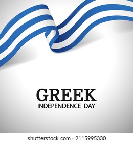 Vector Illustration of Greek Independence Day. 

