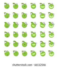 vector illustration green apple
