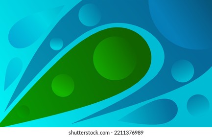 Vektorgrafik Grün und Blau verbinden abstrakten Hintergrund. einfache abstrakte Design-Bildschirmhintergrund 