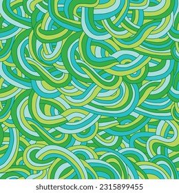 Ilustración vectorial de líneas verdes y azules