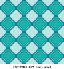 vector illustration green blue turquoise aqua menthe vintage floral interior seamless flat design background
