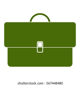 Vector Illustration of Green Briefcase Icon

