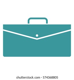 Ilustración vectorial del icono del maletín verde
