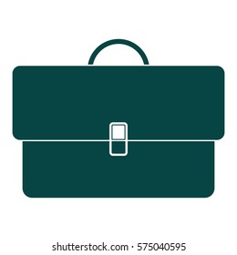 Vector Illustration of Green Briefcase Icon
