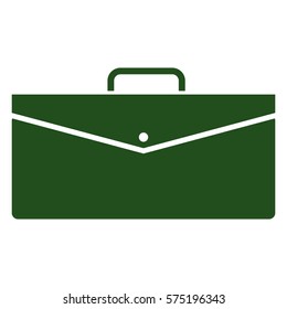 Vector Illustration of Green Briefcase Icon
