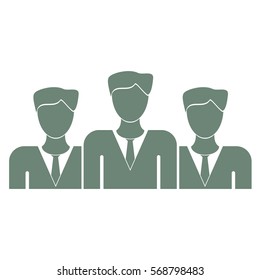 Vector Illustration of Green Business Team Icon
