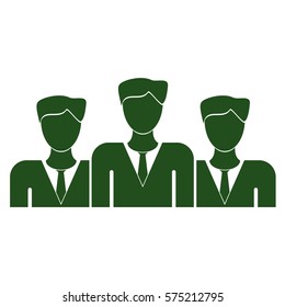 Vector Illustration of Green Business Team Icon
