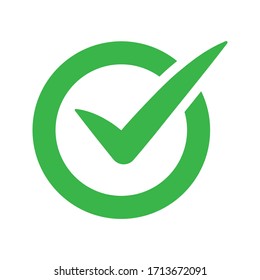  Vector Illustration Of Green Check Mark Icon - Checkmark Sign 