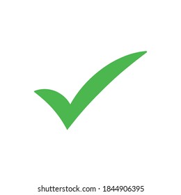ilustración vectorial del icono de marca de verificación verde