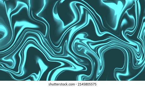 Vector illustration. Green chrome abstract background template. Tie dye effect. Liquid marble texture. Design of flyers, posters, brochures