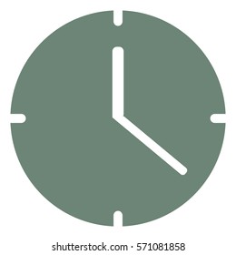 Vector Illustration of Green Clock Icon

