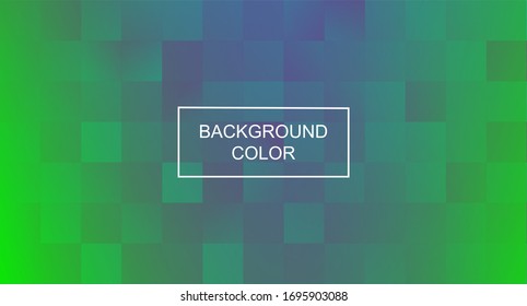 Vector illustration of green color abstract pattern background with box gradient texture for minimal dynamic cover design.  green placard poster, page template