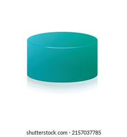vector illustration green cylinder design template.