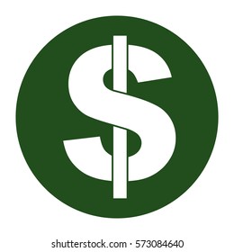Vektorgrafik des Green-Dollar-Symbols
