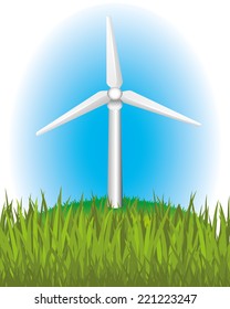 Vector illustration. Green energy.