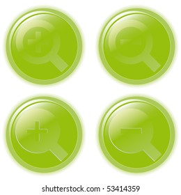 Vector illustration green environmental bubble on white