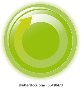 Vector illustration green environmental bubble on white