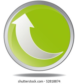 Vector illustration green environmental bubbles on white