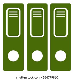 Vector Illustration with Green File Icon
