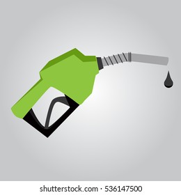 Vector Illustration green of fuel pump icon