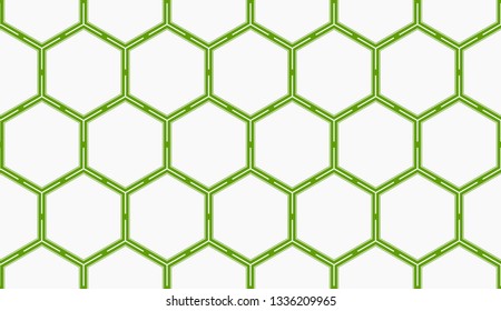 Vector illustration green geometric abstract background